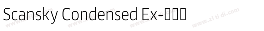 Scansky Condensed Ex字体转换